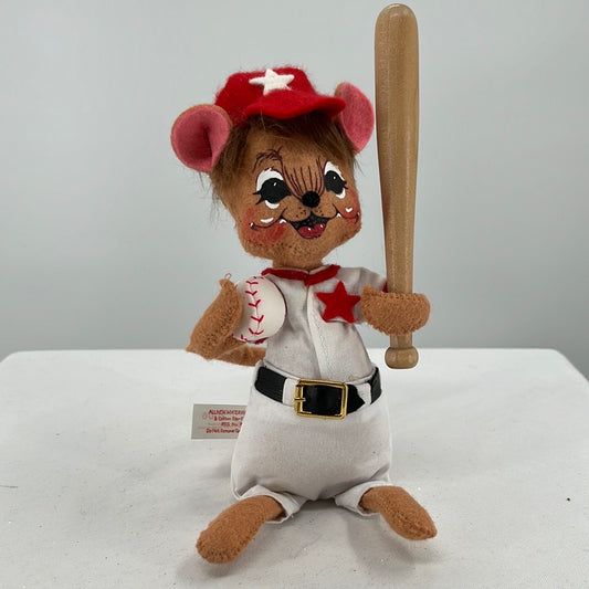 Baseball Boy Mouse Annalee Doll