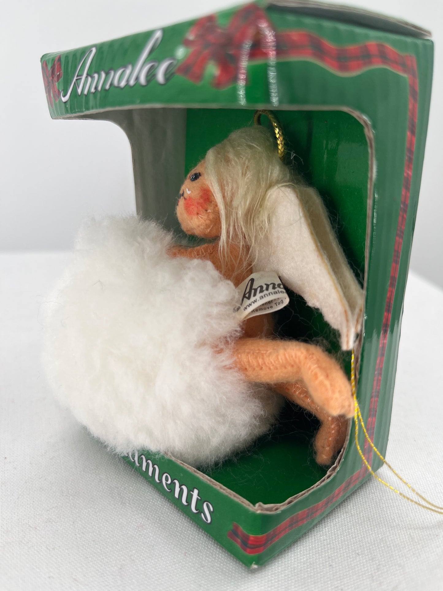 Annalee Doll Elegant Angel Christmas Ornament 3”