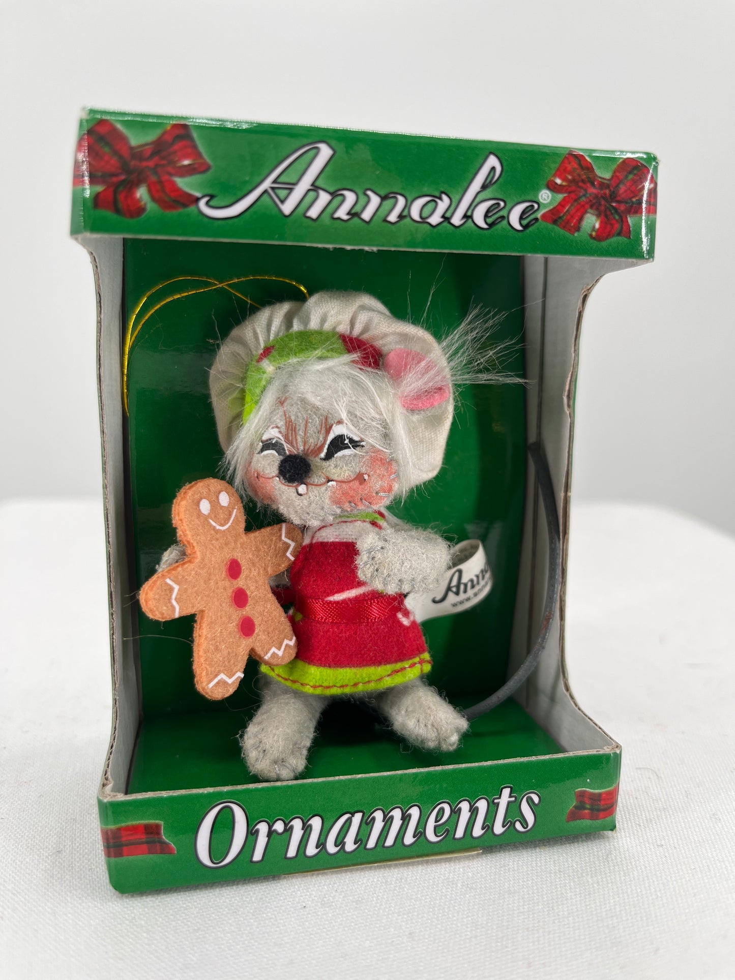 Gingerbread Chef Mouse Annalee Doll Ornament 3”