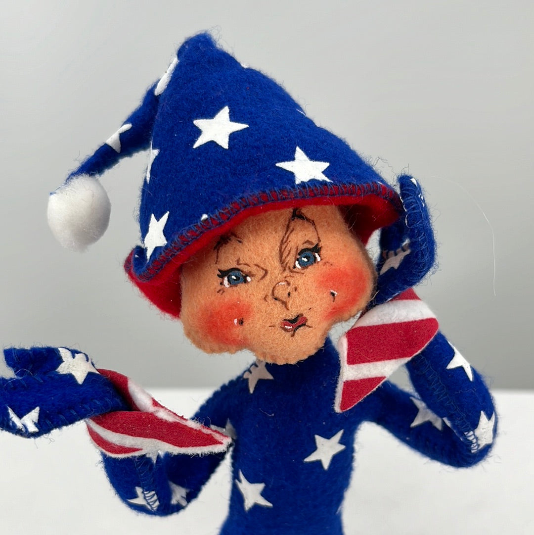 Patriotic Star Elf Annalee Doll