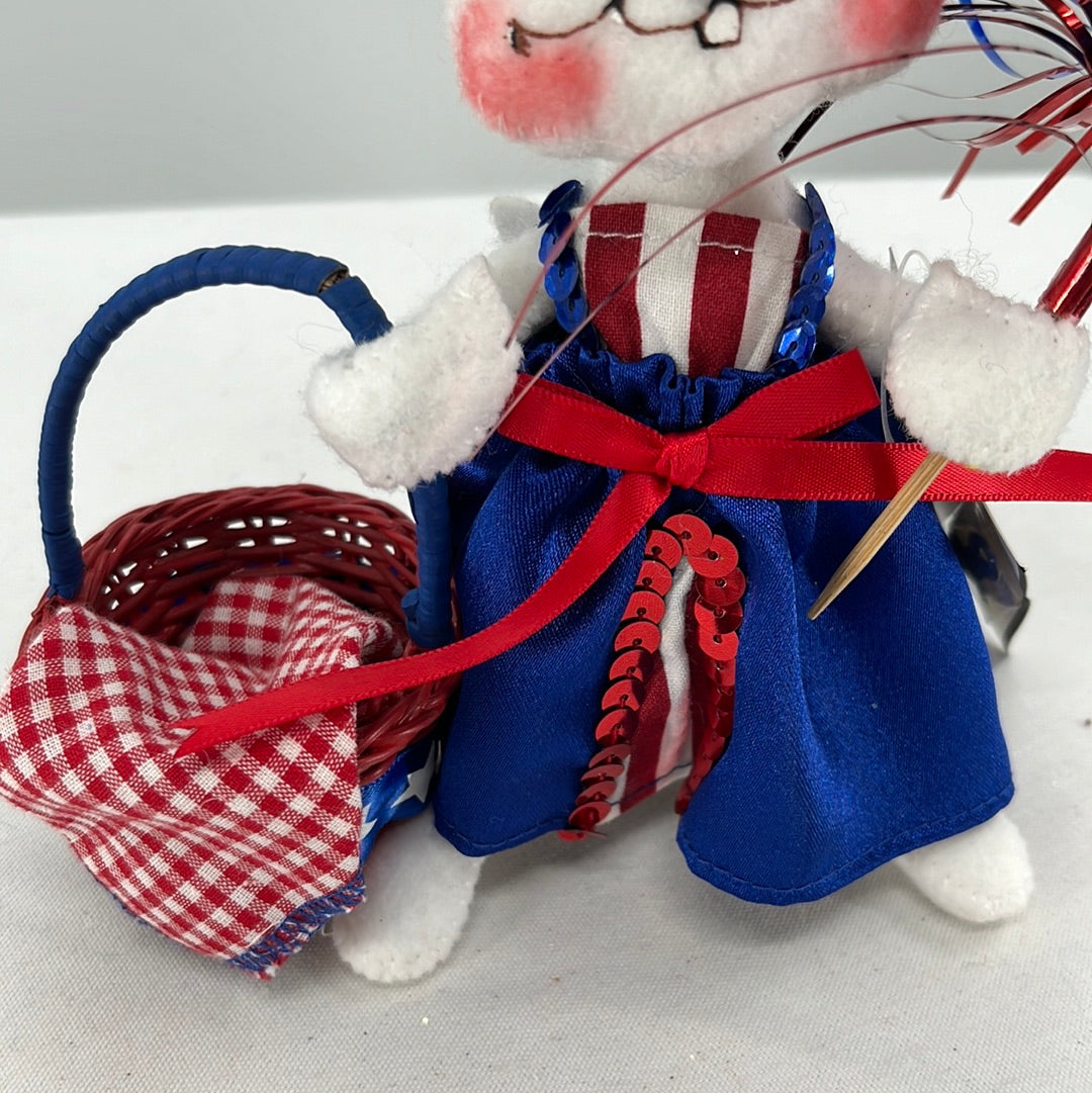 Patriotic Girl Mouse Annalee Doll