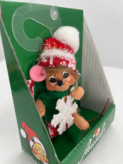 Snowflake Mouse Annalee Doll Ornament 3”