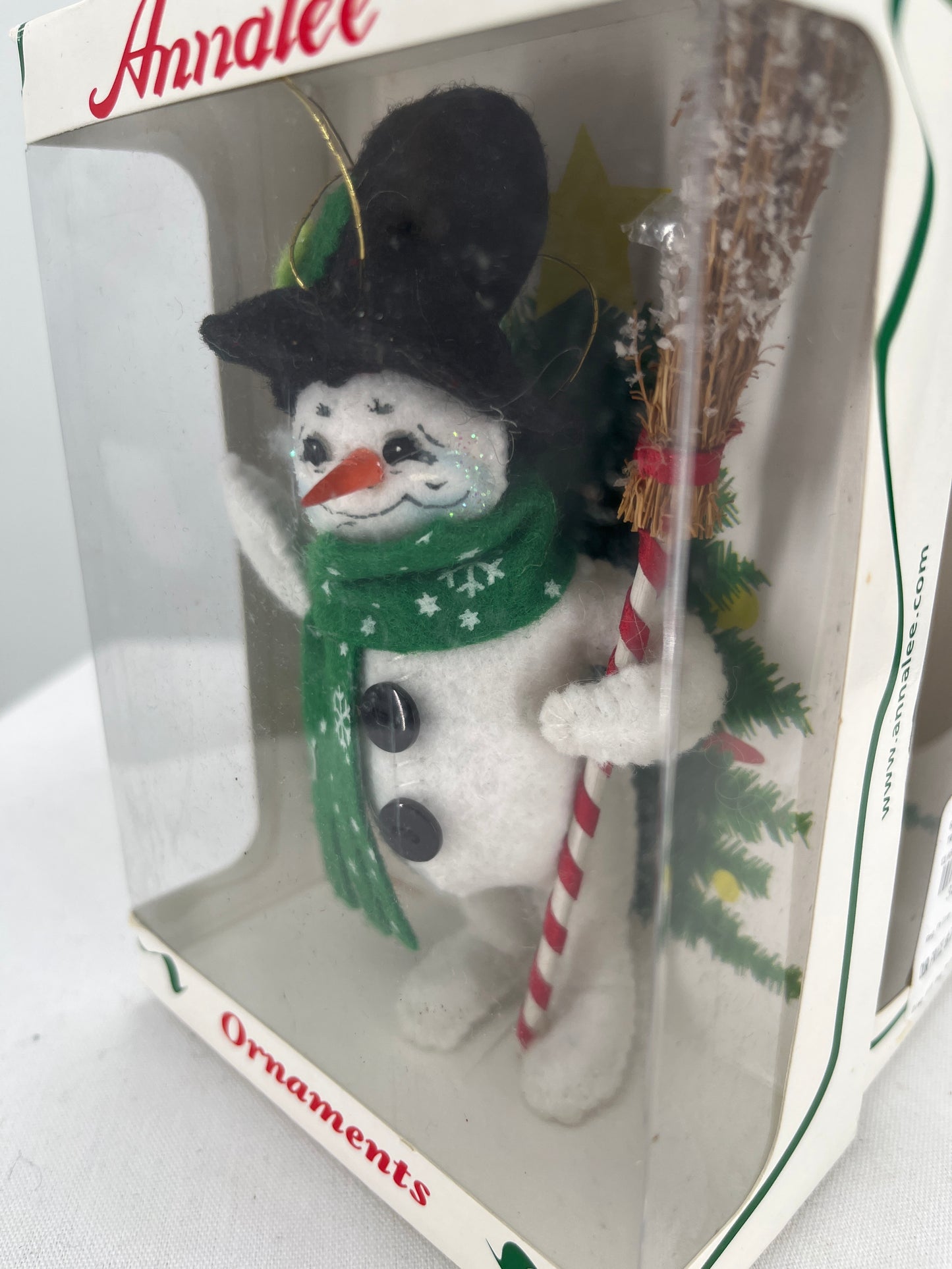 Classic Snowman Annalee Doll Ornament 4”