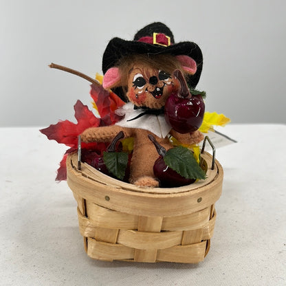 Thanksgiving Apple Making Mouse Annalee Doll