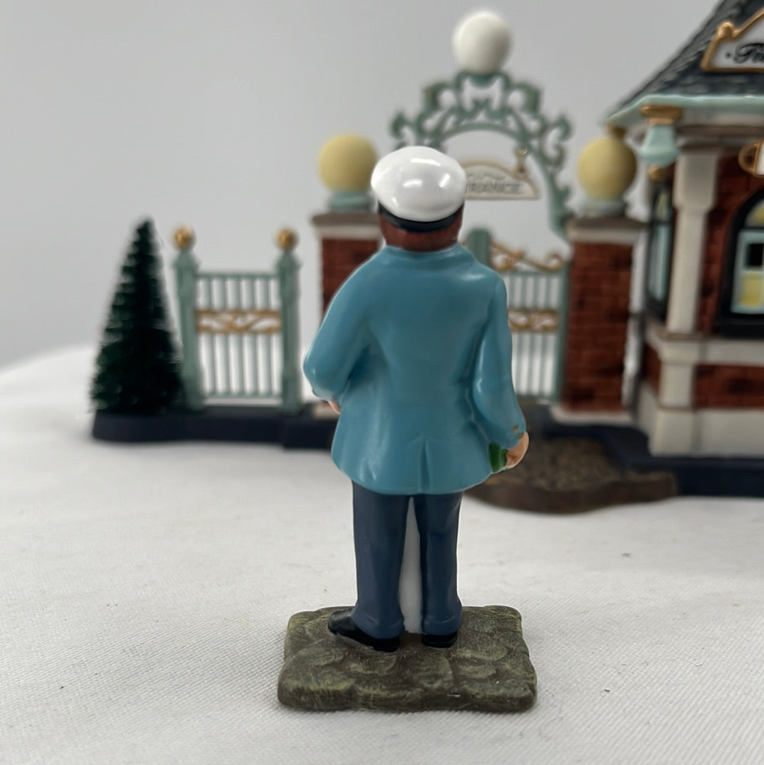 Department 56 Christmas in the City East Harbor Ferry (Set of 3) figurine, back view.