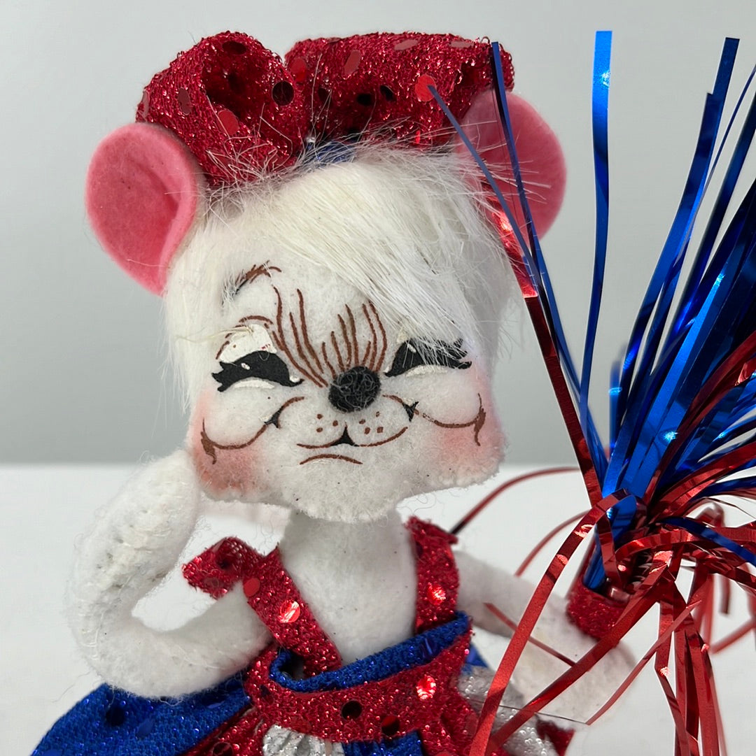 Patriotic Girl Mouse Annalee Doll