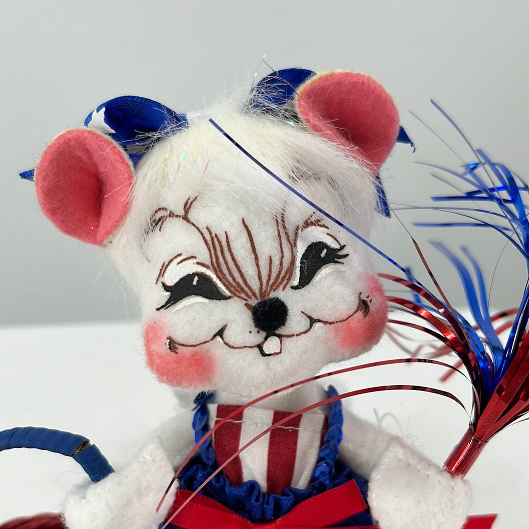 Patriotic Girl Mouse Annalee Doll