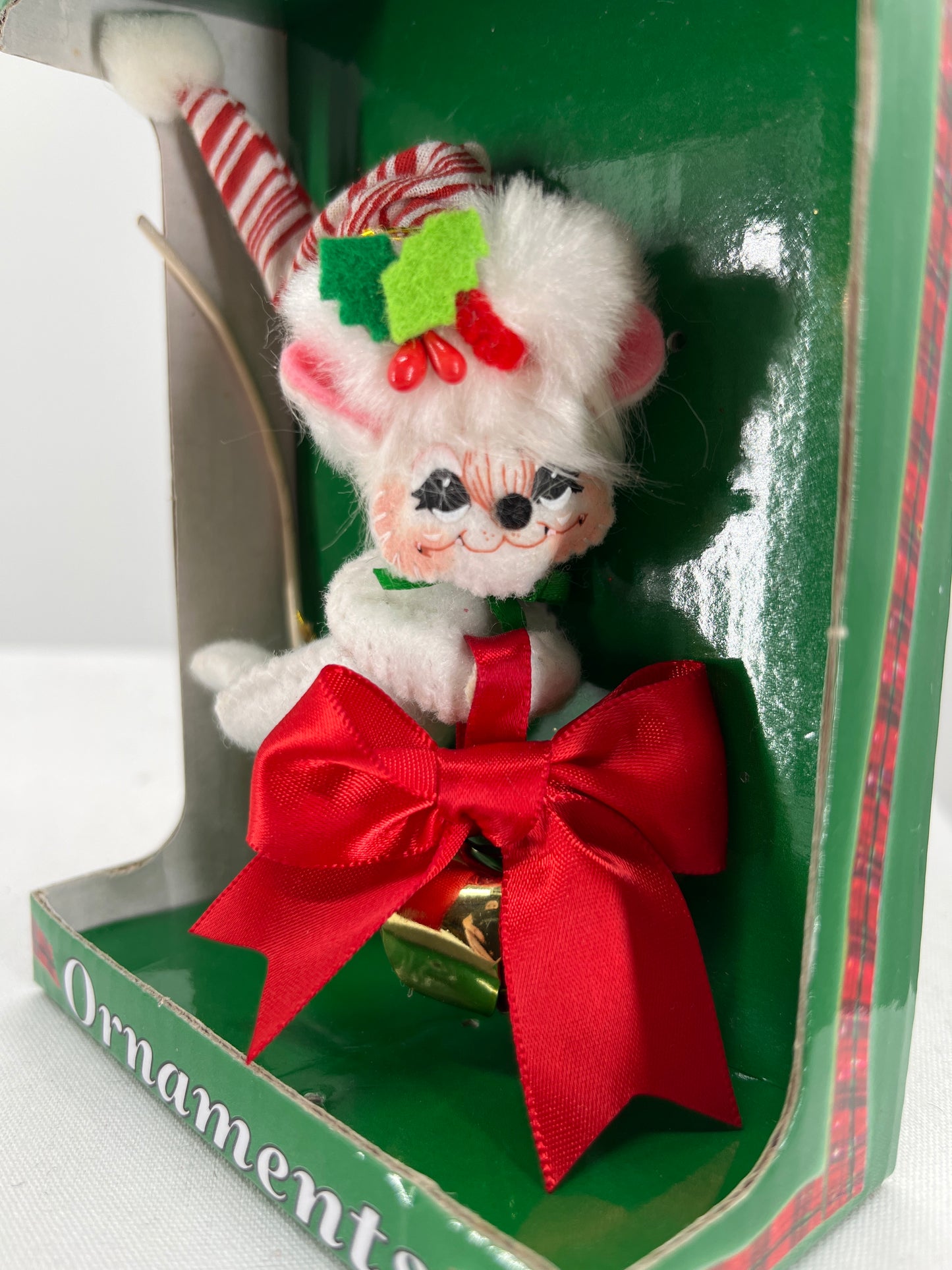 Ring in the Season Mouse Annalee Doll Ornament 3”