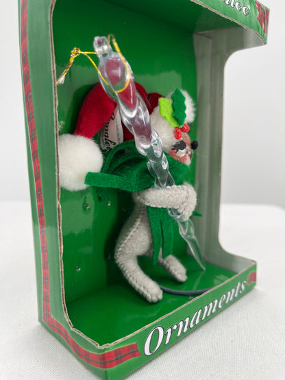 Icicle Mouse Annalee Doll Ornament 3”