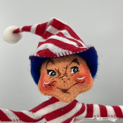 Patriotic Stripe Boy Elf Annalee Doll