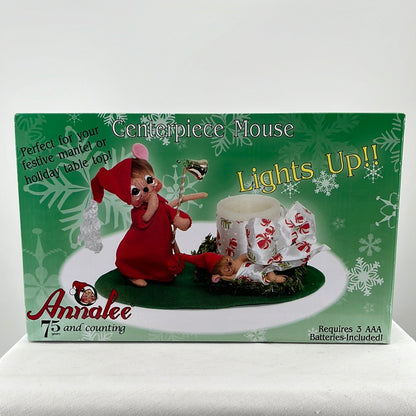 Centerpiece Mouse Christmas Annalee Doll 6"