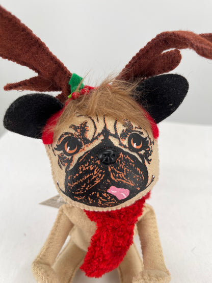 Cozy Christmas Pug Annalee Doll