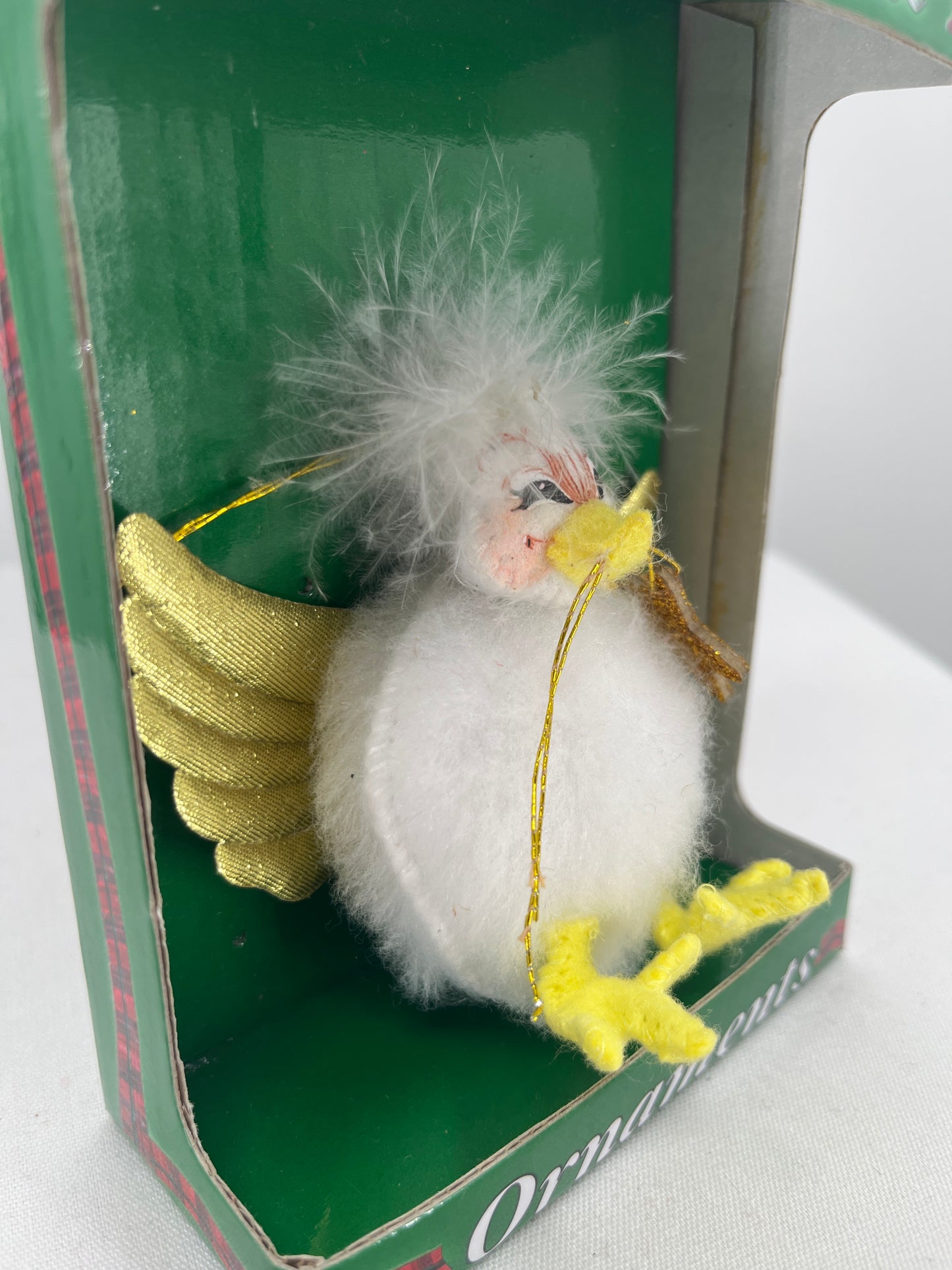 Annalee Doll Elegant Chick-A-Dee Christmas Ornament 3”