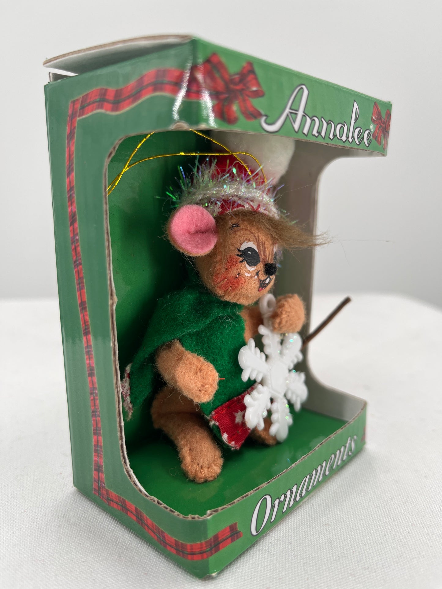 Snowflake Mouse Annalee Doll Ornament 3”