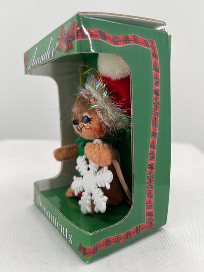 Snowflake Mouse Annalee Doll Ornament 3”