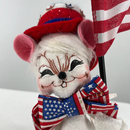 Patriotic Boy Mouse Annalee Doll