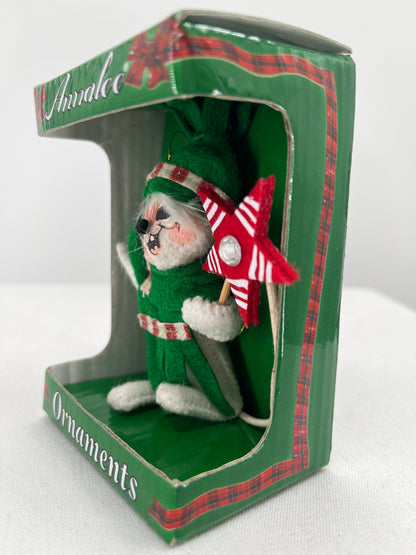 Candy Star Mouse Annalee Doll Ornament 3”