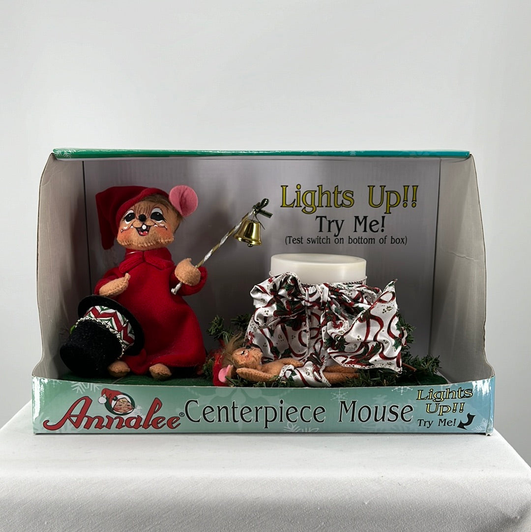 Centerpiece Mouse Christmas Annalee Doll 6"