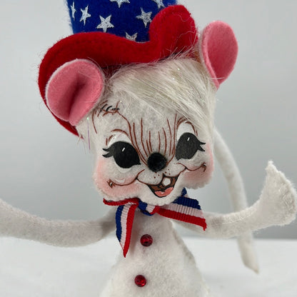 Patriotic Boy Mouse Annalee Doll