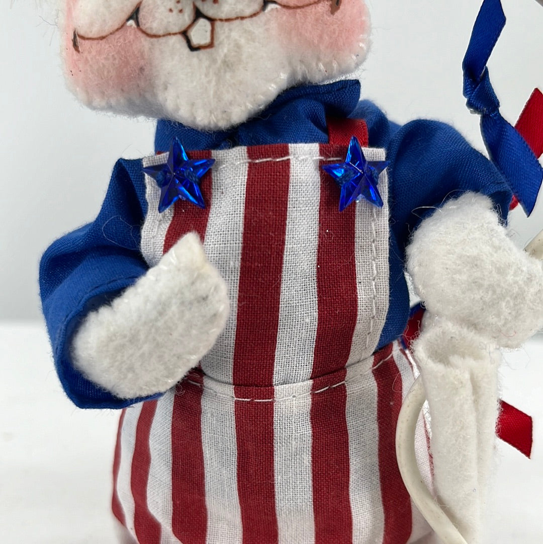 USA Overall Mouse Annalee Doll