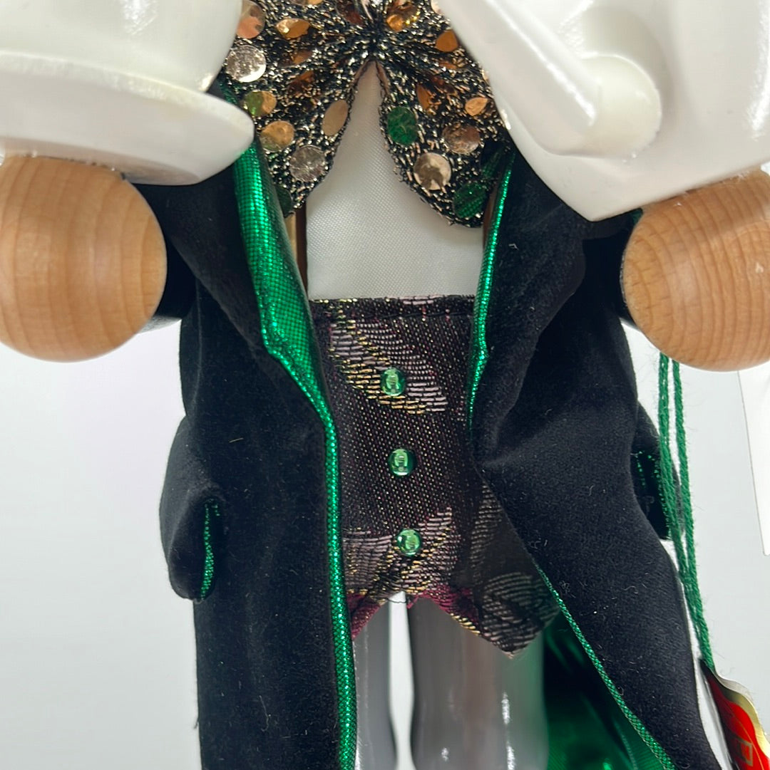 Steinbach Mad Hatter Nutcracker, front view close-up.