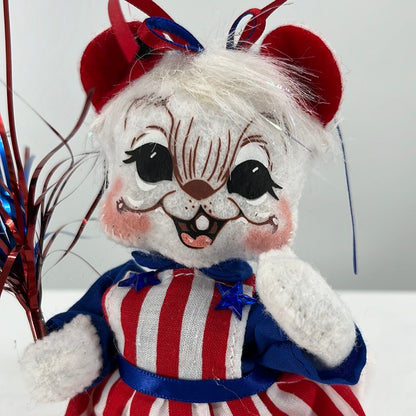 Patriotic Girl Mouse Annalee Doll