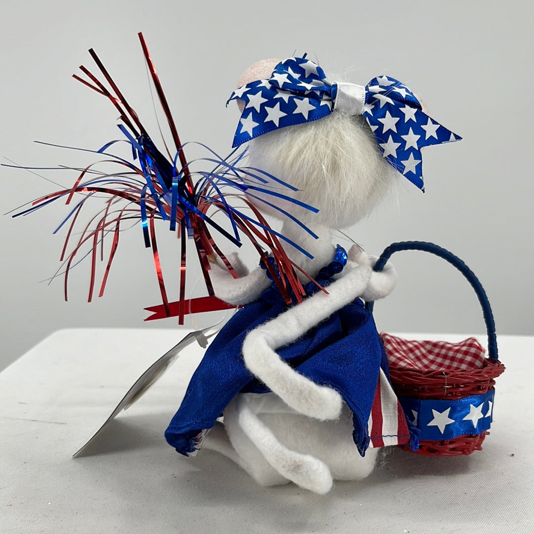 Patriotic Girl Mouse Annalee Doll