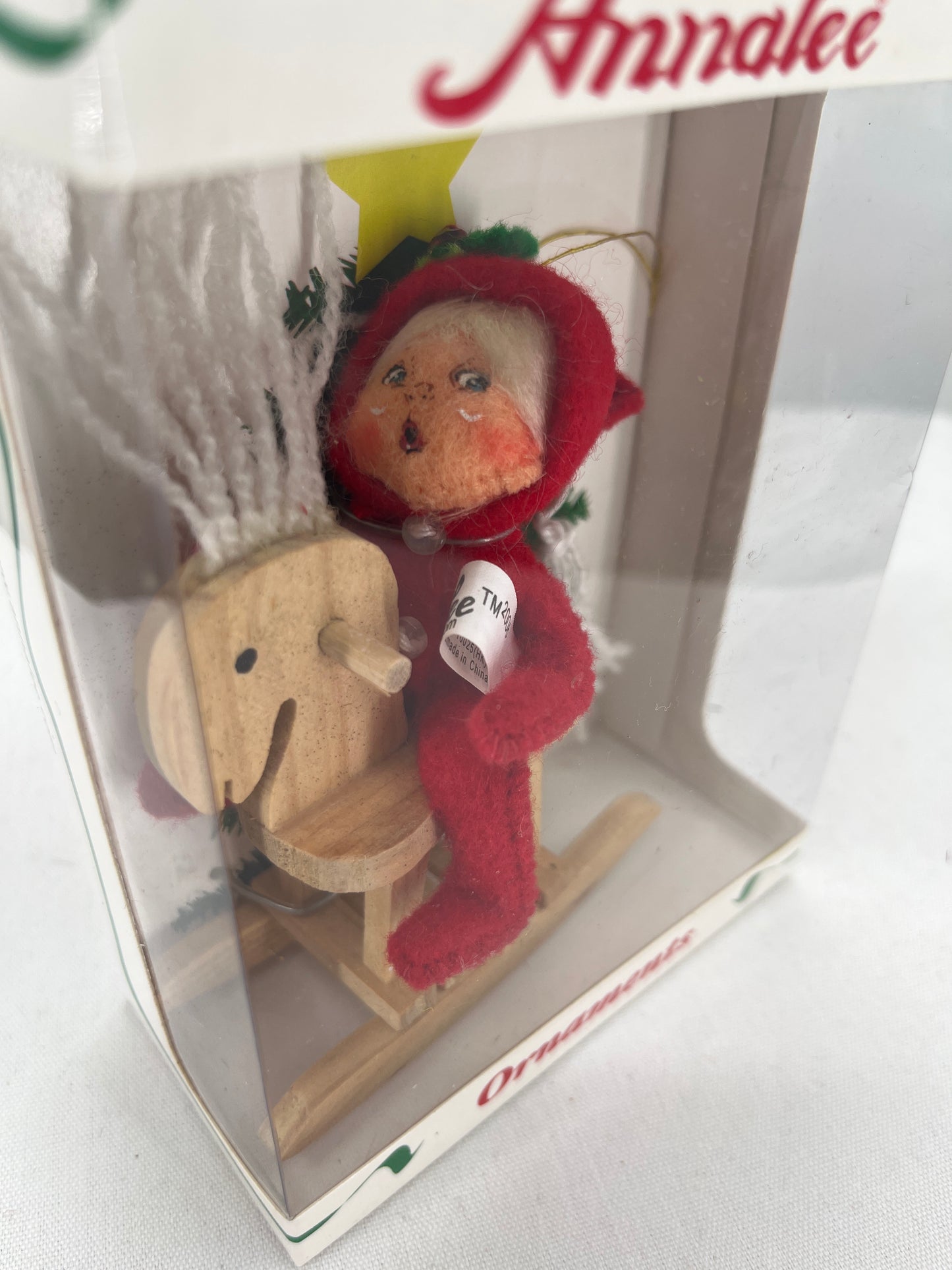 Rocking Horse Kid Annalee Doll Ornament 3”