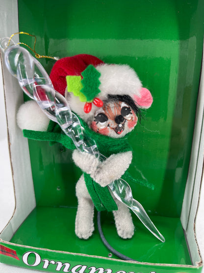 Icicle Mouse Annalee Doll Ornament 3”