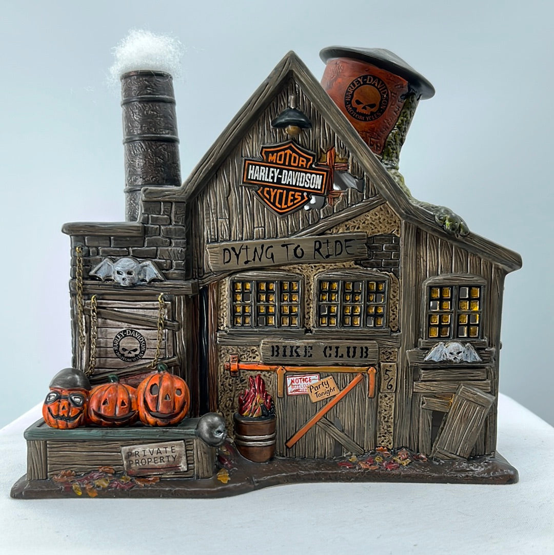 Department 56 Snow Village Halloween Harley-Davidson Ghost Riders’ Club