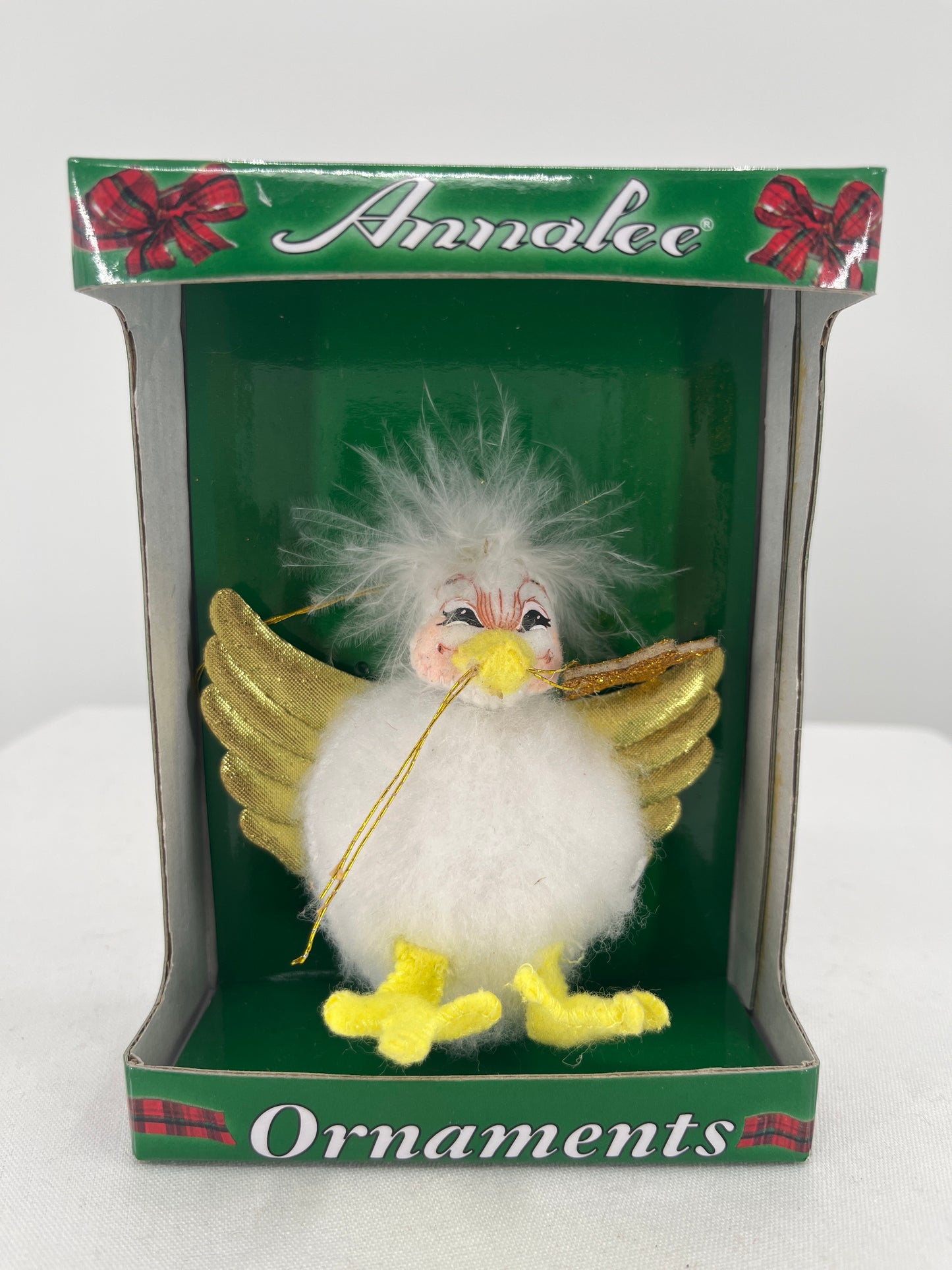 Annalee Doll Elegant Chick-A-Dee Christmas Ornament 3”