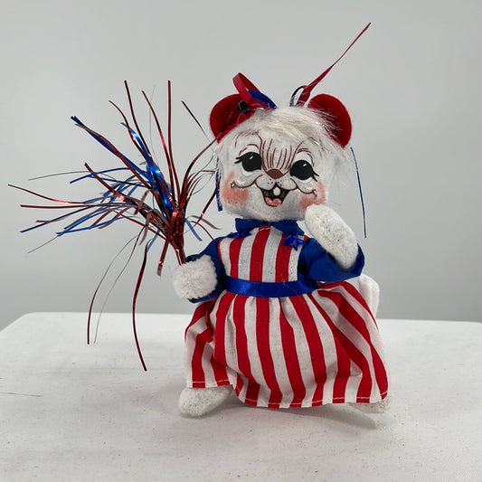 Patriotic Girl Mouse Annalee Doll