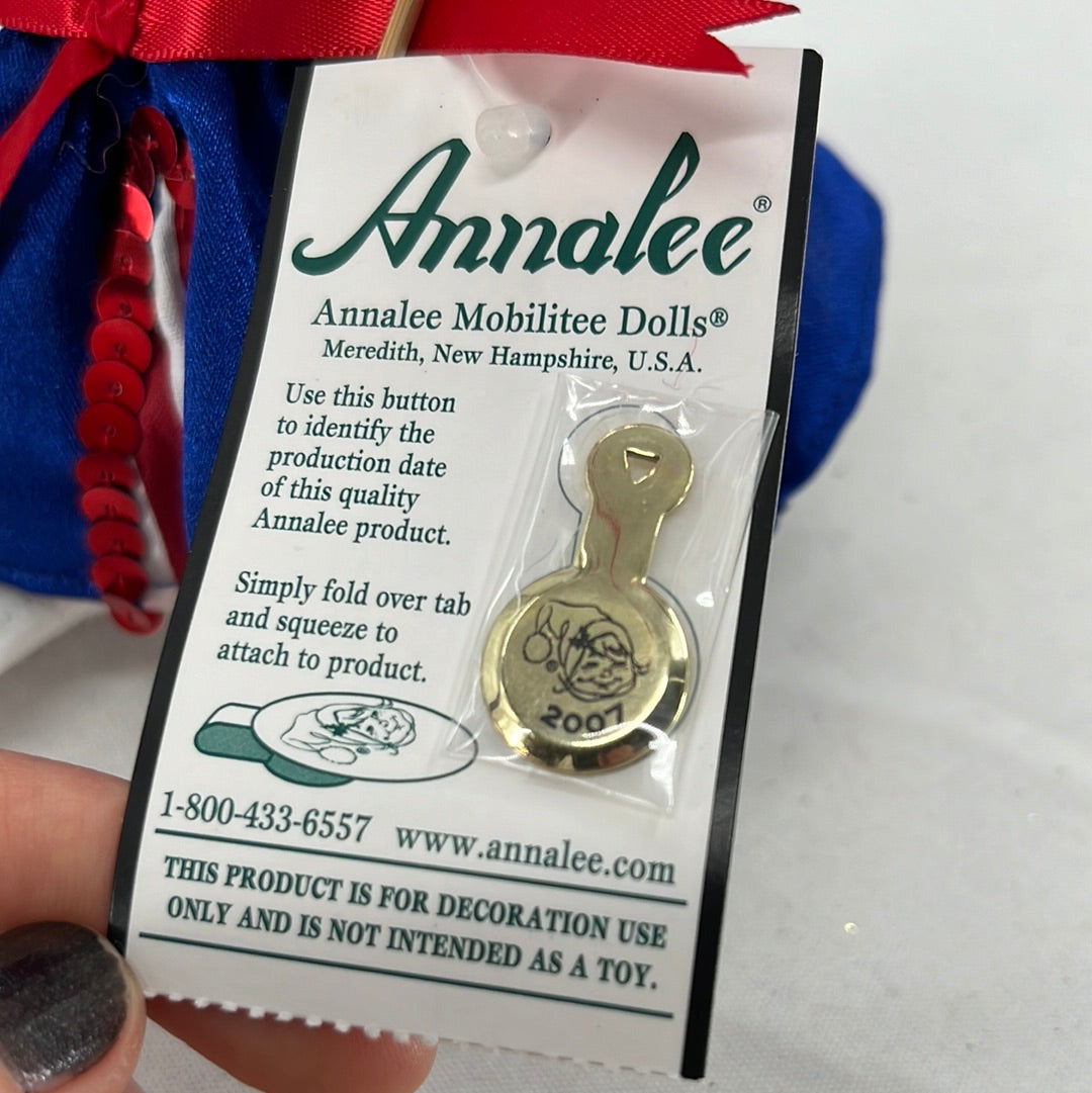 Patriotic Girl Mouse Annalee Doll