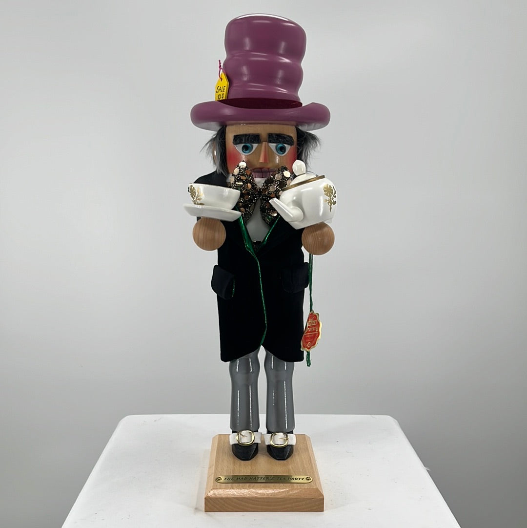 Steinbach Mad Hatter Nutcracker, front view.