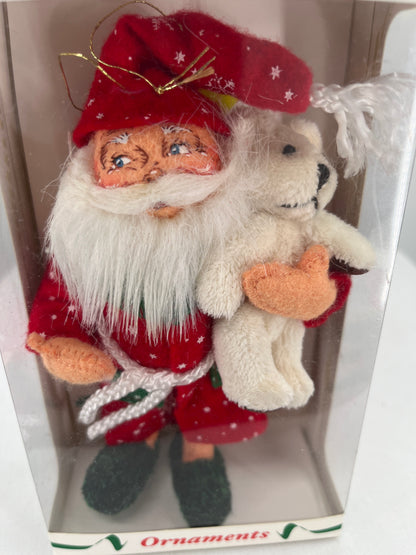 PJ Santa Claus Annalee Doll Ornament 5”