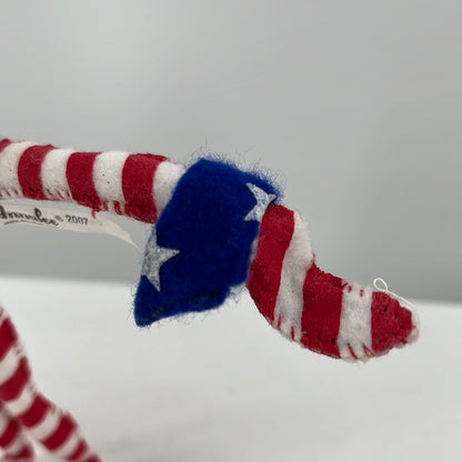 Patriotic Stripe Boy Elf Annalee Doll