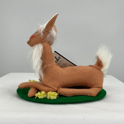 Spring Deer and Fawn Annalee Doll, side view.