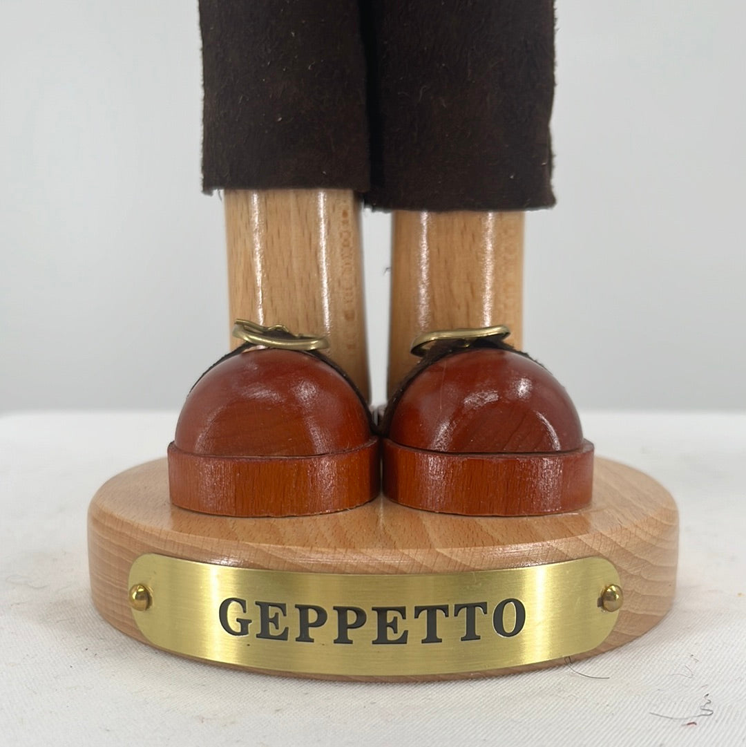 Steinbach Limited Edition Gepetto Nutcracker, front view close-up.