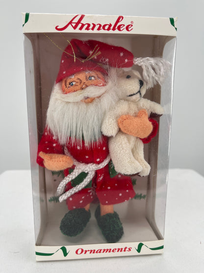 PJ Santa Claus Annalee Doll Ornament 5”