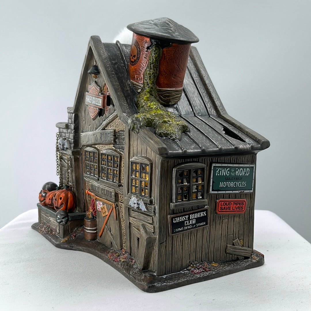 Department 56 Snow Village Halloween Harley-Davidson Ghost Riders’ Club