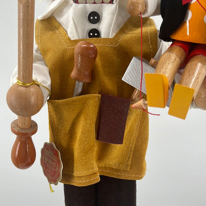 Steinbach Limited Edition Gepetto Nutcracker, front view close-up.