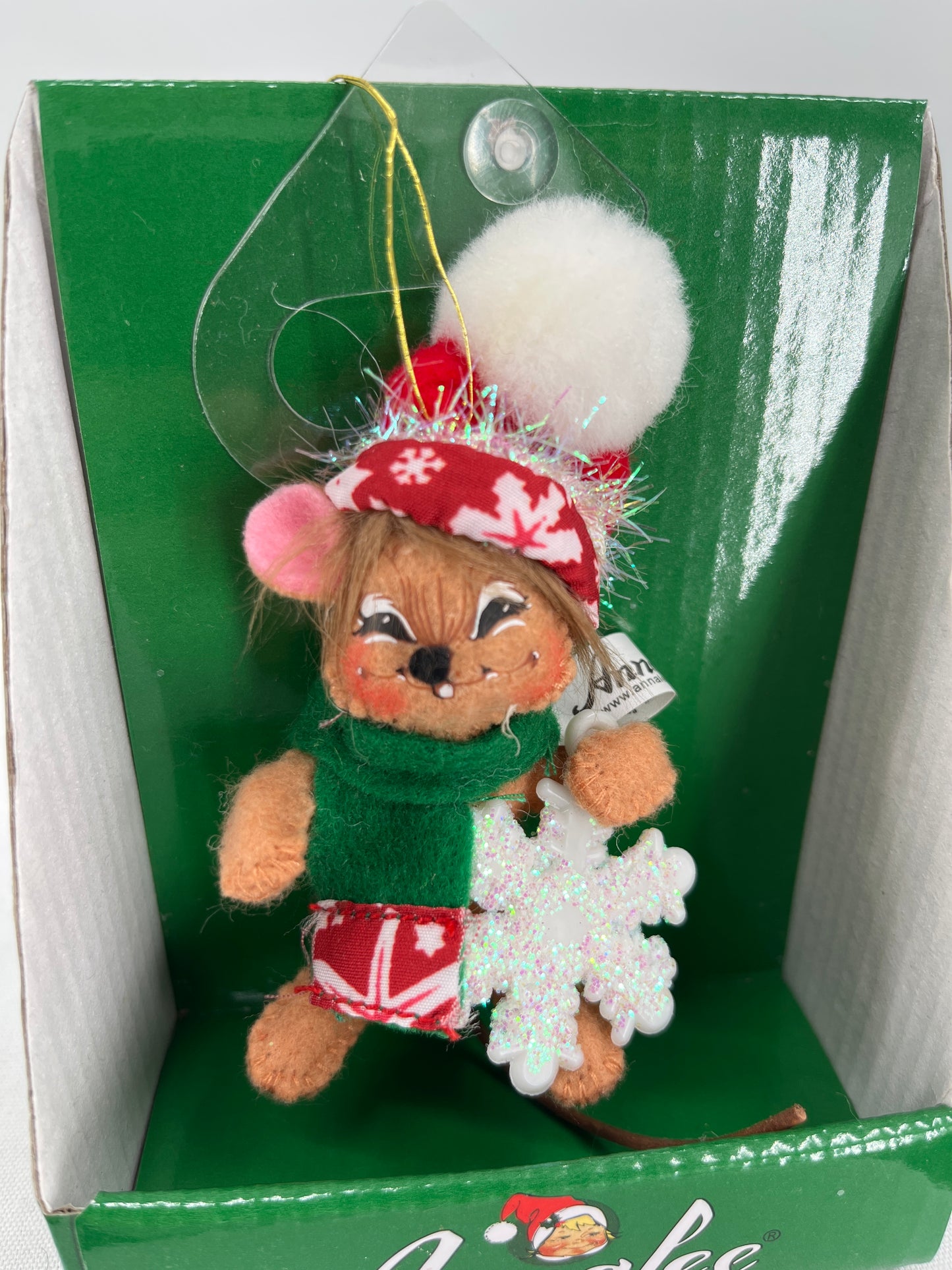 Snowflake Mouse Annalee Doll Ornament 3”