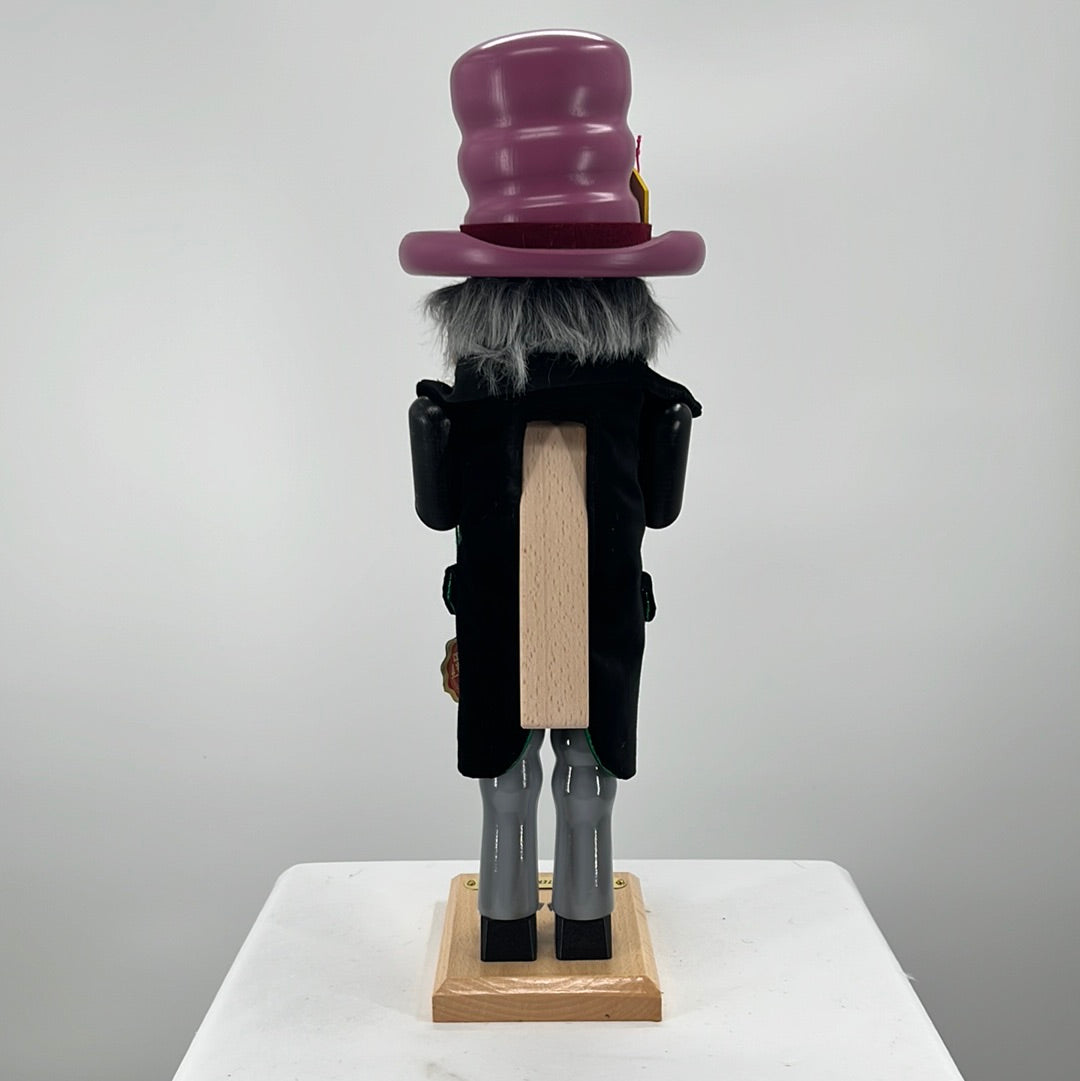 Steinbach Mad Hatter Nutcracker, back view.