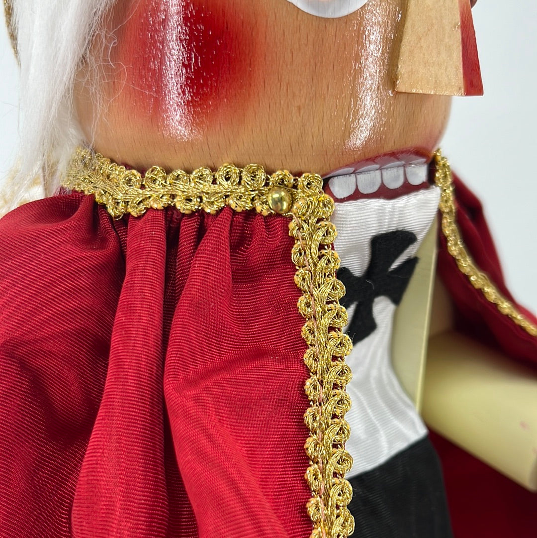 Steinbach Pope John Paul II Nutcracker, front view close-up.