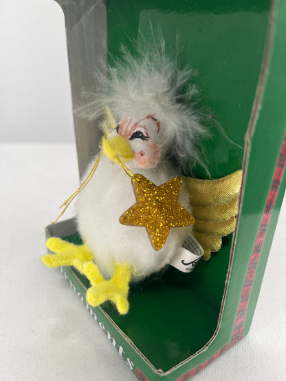 Annalee Doll Elegant Chick-A-Dee Christmas Ornament 3”