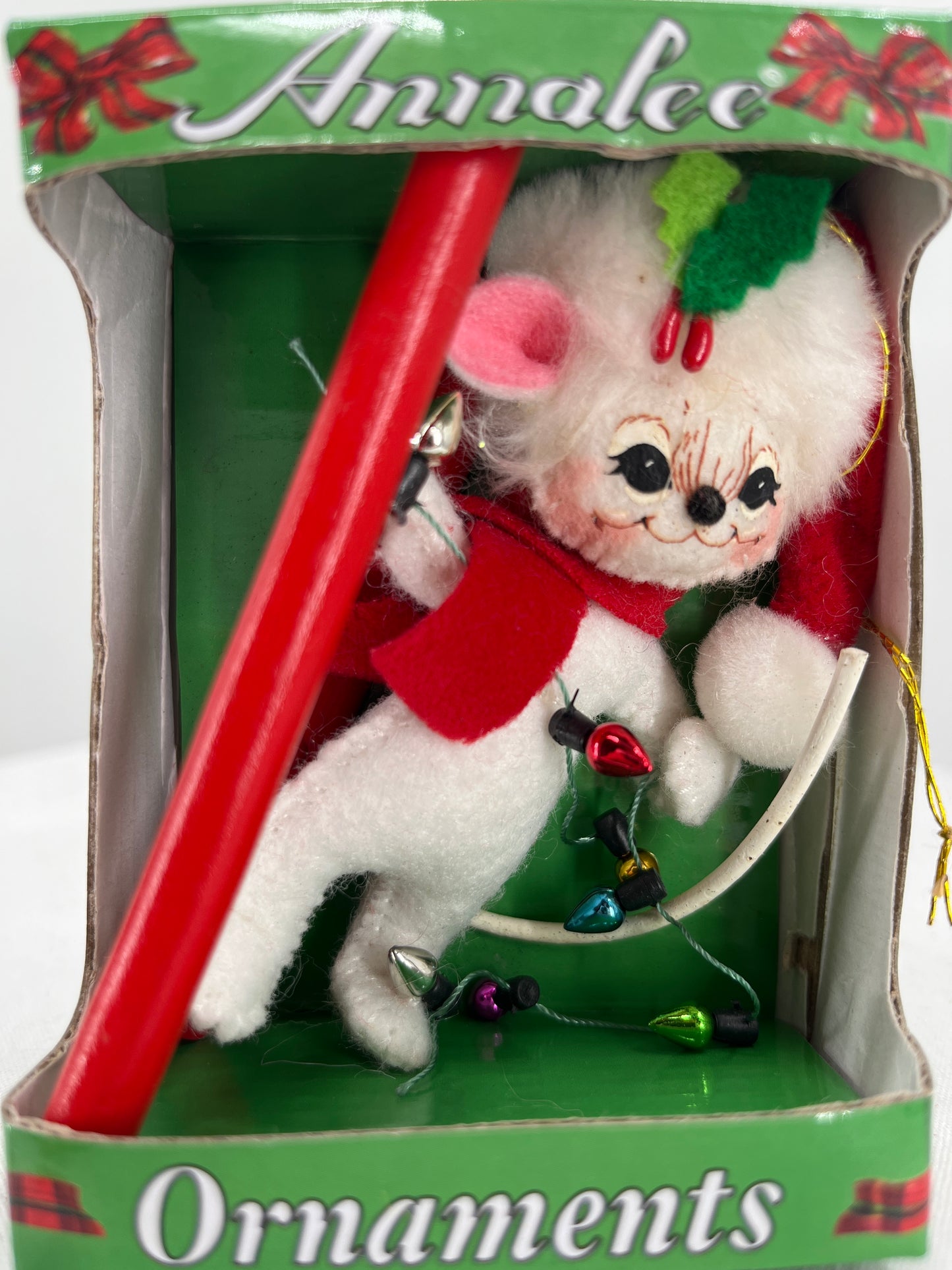 Light Up My Tree Mouse Annalee Doll Ornament 3”