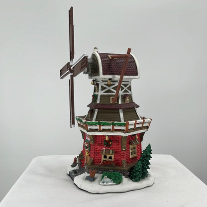 Lemax Christmas Village Welborn’s Windmill, side view.