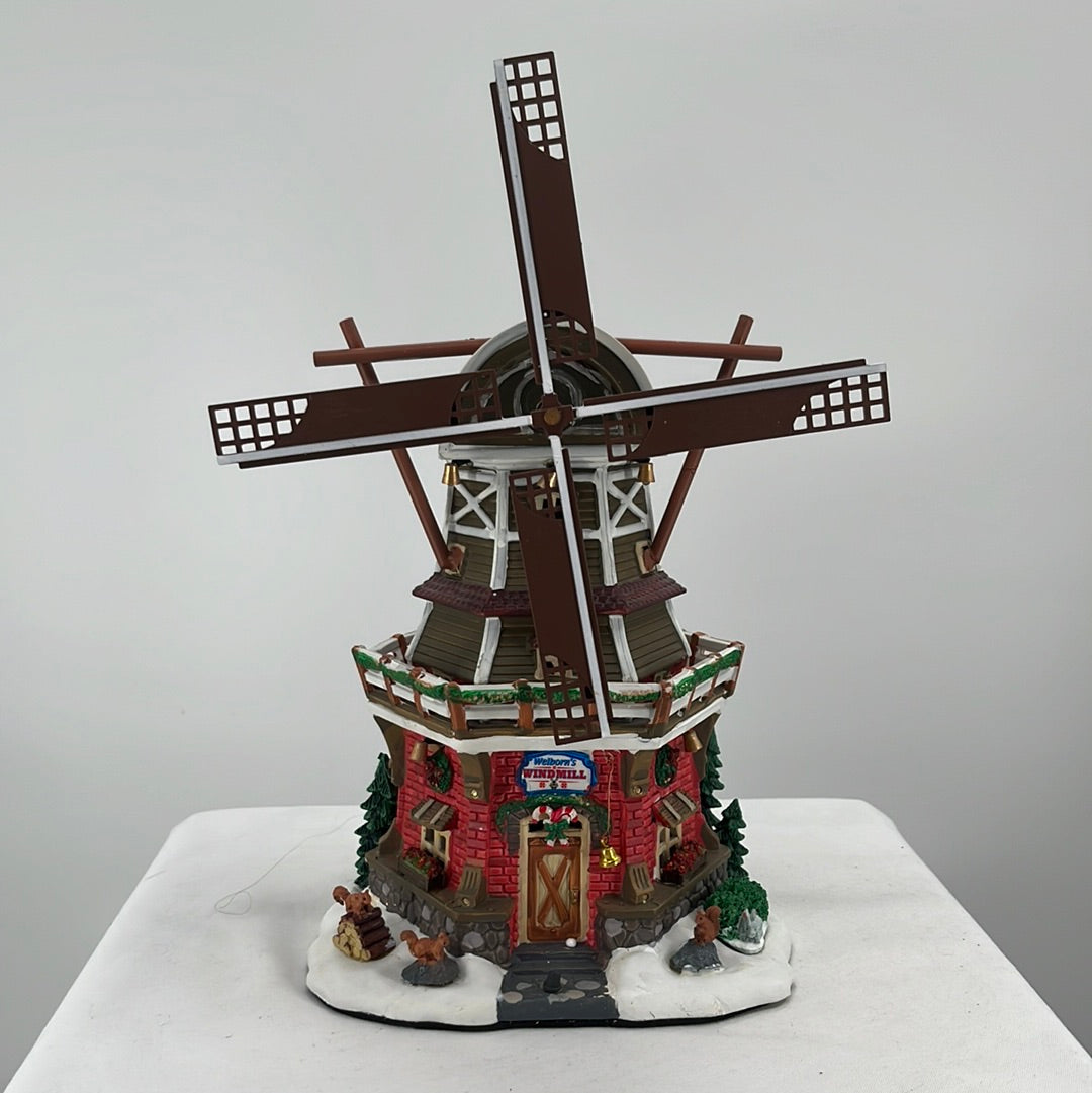 Lemax Christmas Village Welborn’s Windmill, front view.