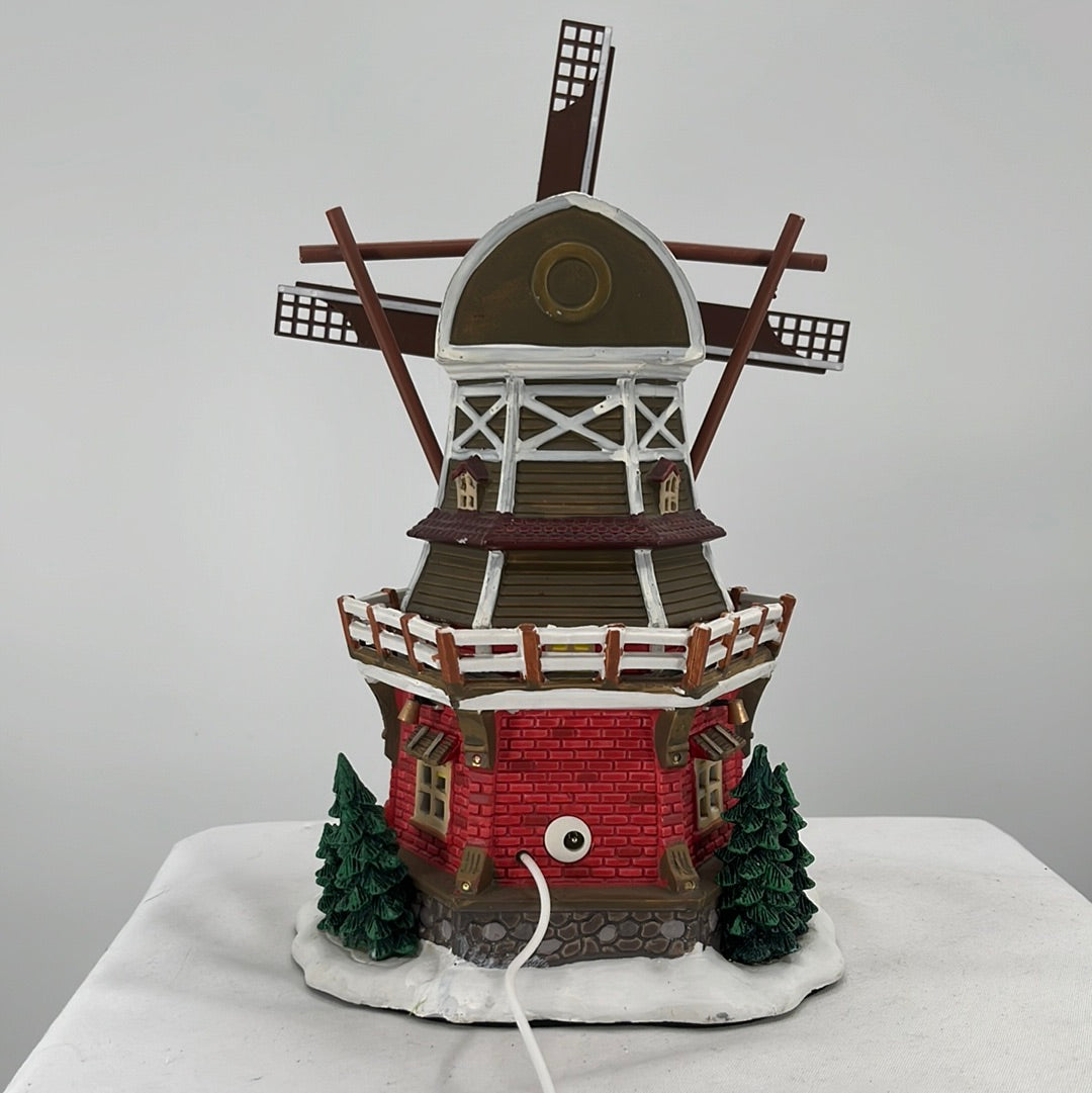 Lemax Christmas Village Welborn’s Windmill, back view.