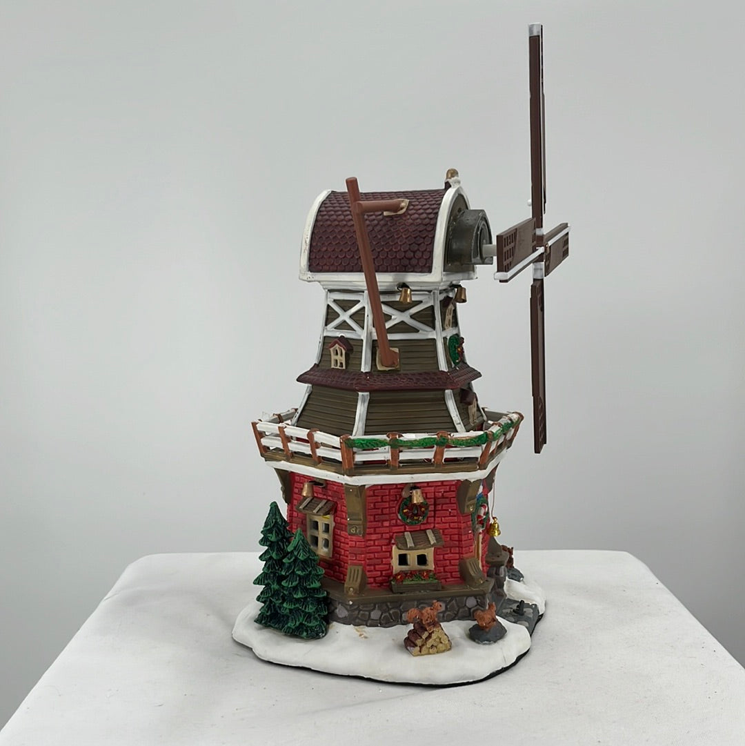 Lemax Christmas Village Welborn’s Windmill, side view.